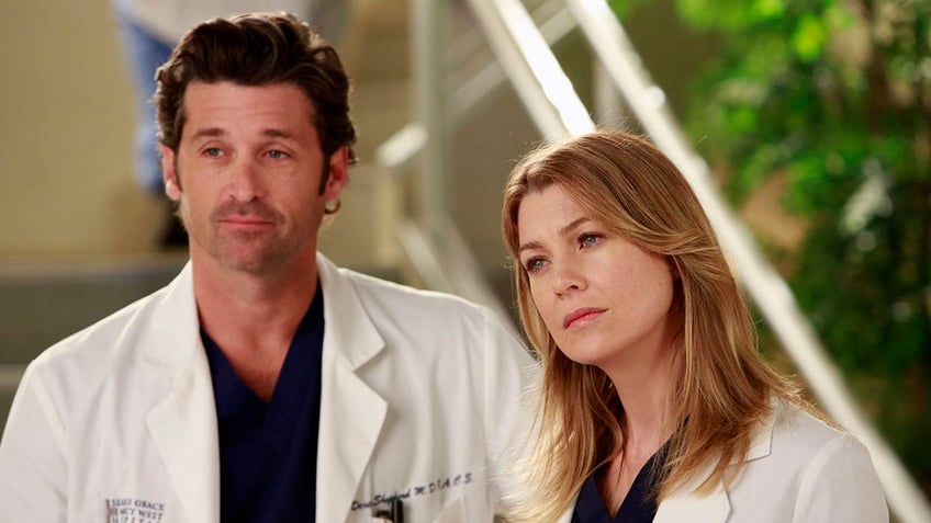 Patrick Dempsey and Ellen Pompeo in Greys anatomy