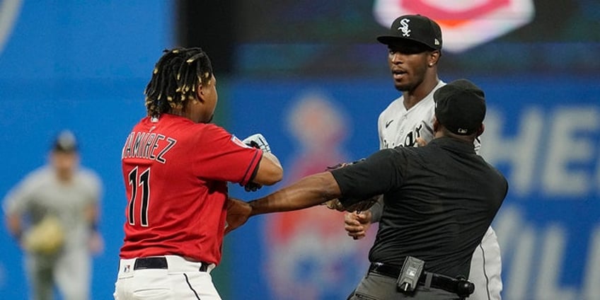 guardians jose ramirez stays in lineup after tim anderson fight mlb weighing discipline