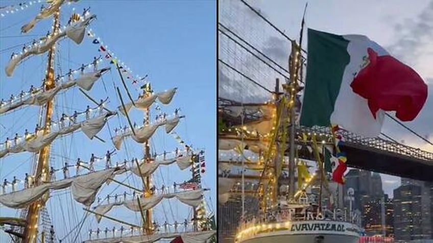 guess who democrats blame for the mexican pirate ship smashing into brooklyn bridge