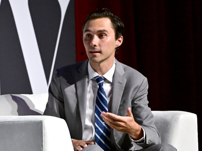 David Hogg speaks onstage during the Fast Company Innovation Festival 2024 at BMCC Tribeca