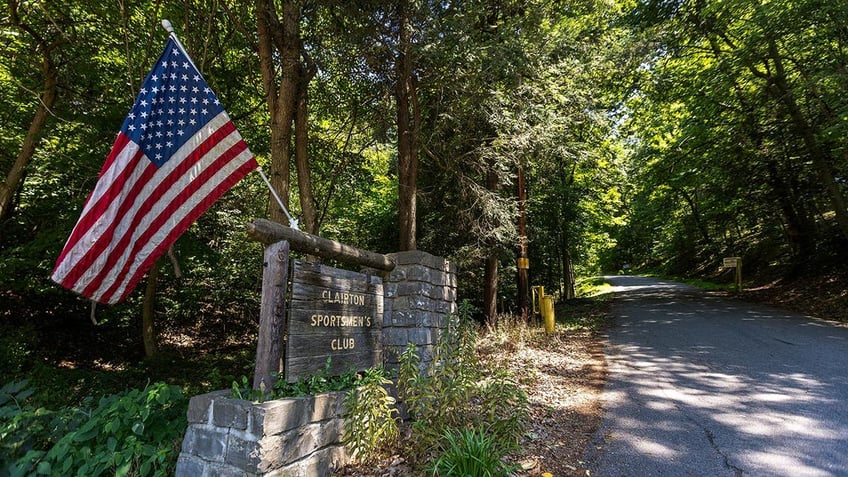 View of signage outside of the gun club which the would-be Trump assassin was a member