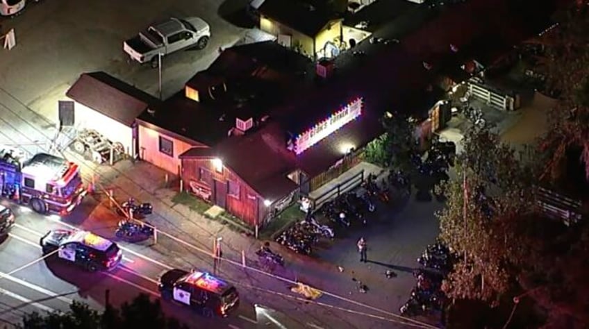 gunfire at a california biker bar kills 4 people including the shooter and wounds 5 more