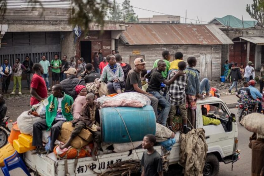 Thousands have been forced to flee the Rwanda-backed M23's advance in the eastern DRC