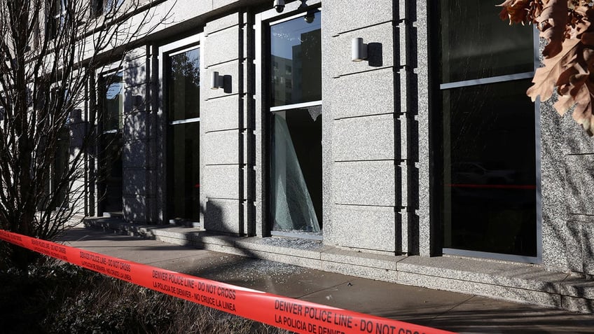 smashed windows at colorado supreme court