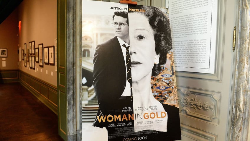 A movie poster for "Woman in Gold"