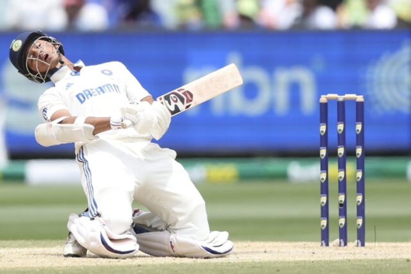 India's Yashasvi Jaiswal ducks under a bouncer on day five of the fourth Test against Aust