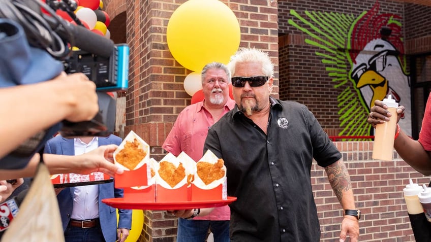 Guy Fieri at Chicken Guy!