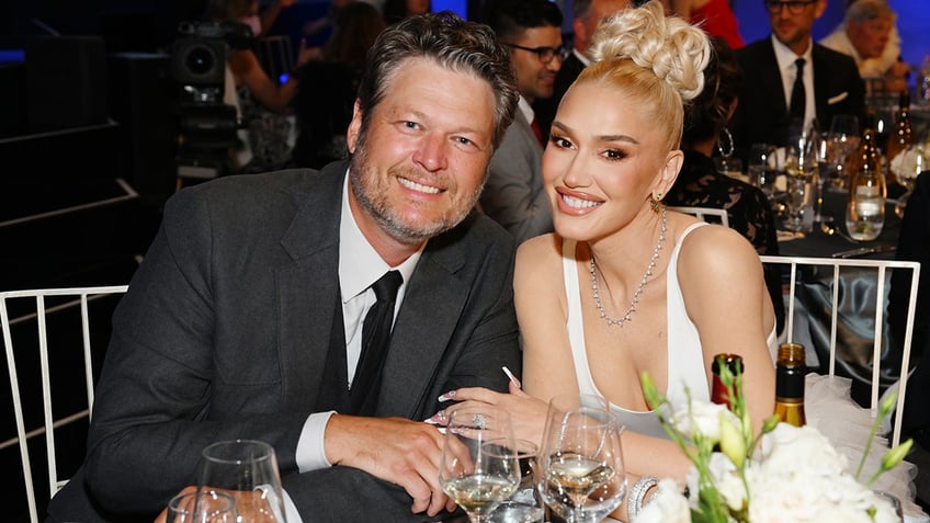 Blake Shelton and Gwen Stefani at the Dolby Theater