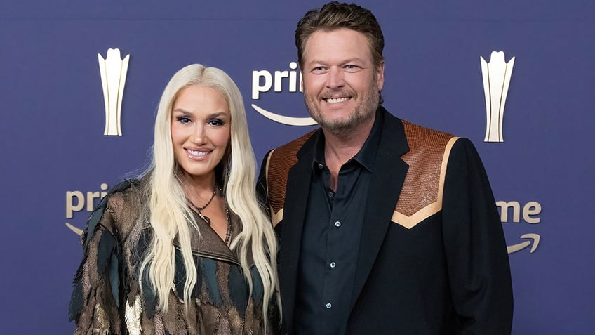 Gwen Stefani and Blake Shelton at the Academy of Country Music Awards