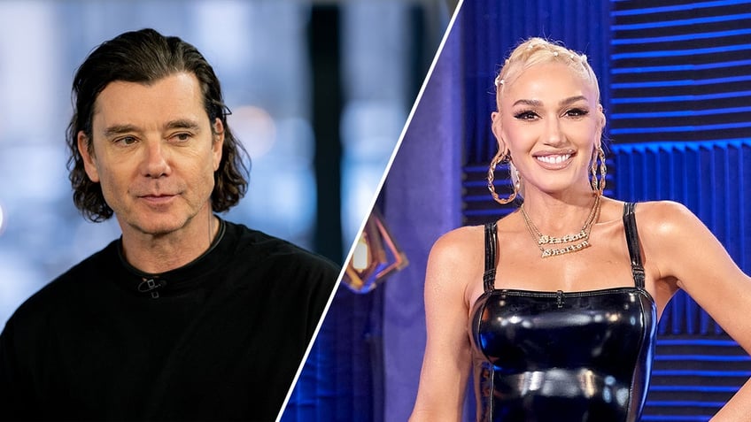 split photos of Gavin Rossdale and Gwen Stefani