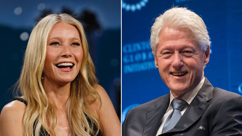 gwyneth paltrow calls out bill clinton for falling asleep during a showing of one of her movies