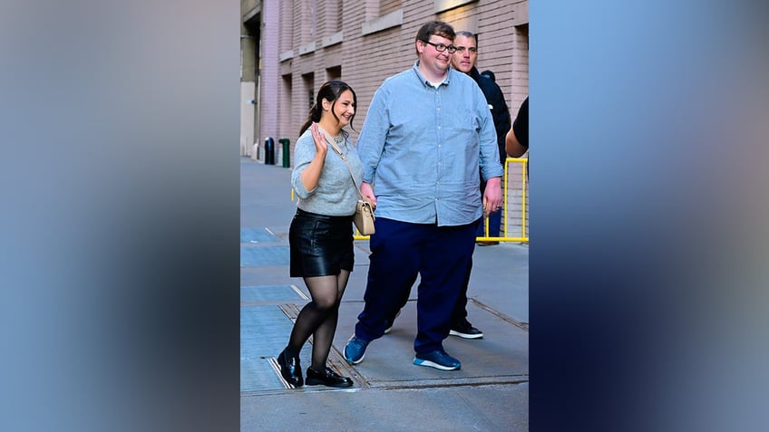 Gypsy Rose Blanchard and Ryan Scott Anderson are seen in midtown Manhattan