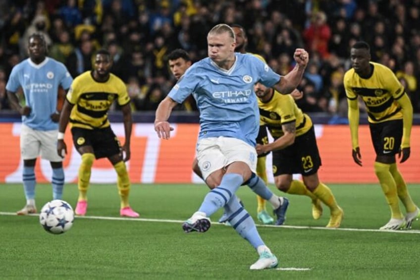 haaland bags brace as man city extend perfect champions league start