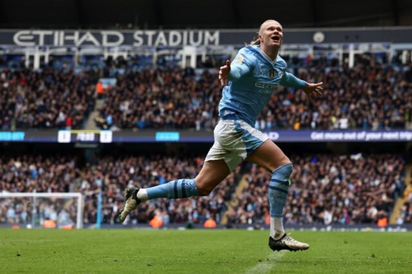 Erling Haaland scored his first goals since November in Man City's 2-0 win over Everton