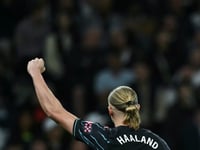 Haaland double puts Man City on brink of Premier League history