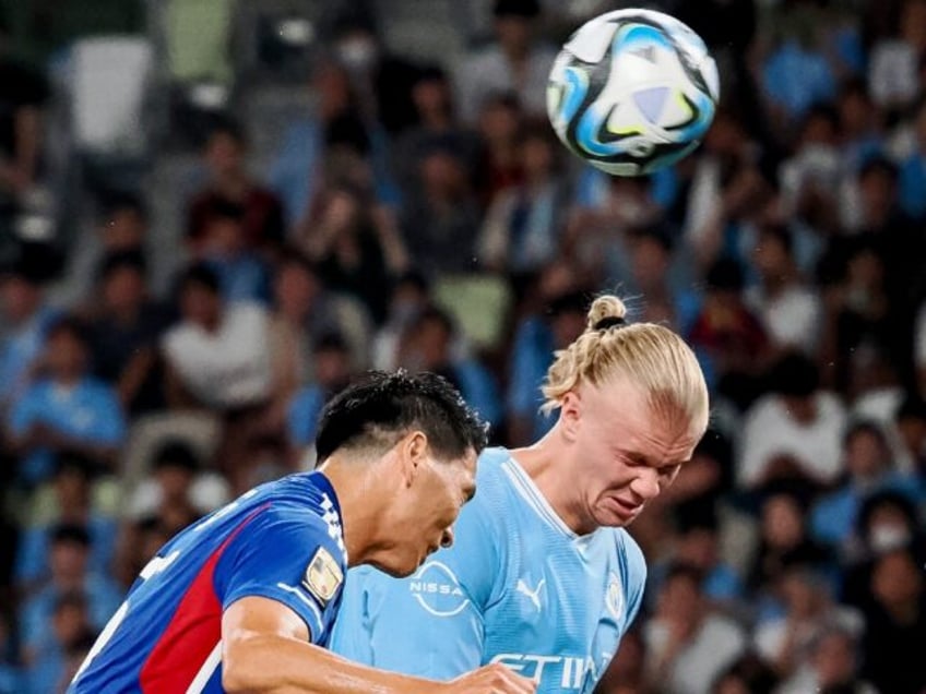 haaland scores twice as man city hit five in tokyo friendly