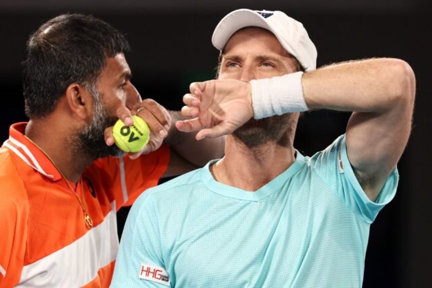 Surprise chance: Matthew Ebden with tour doubles partner Rohan Bopanna