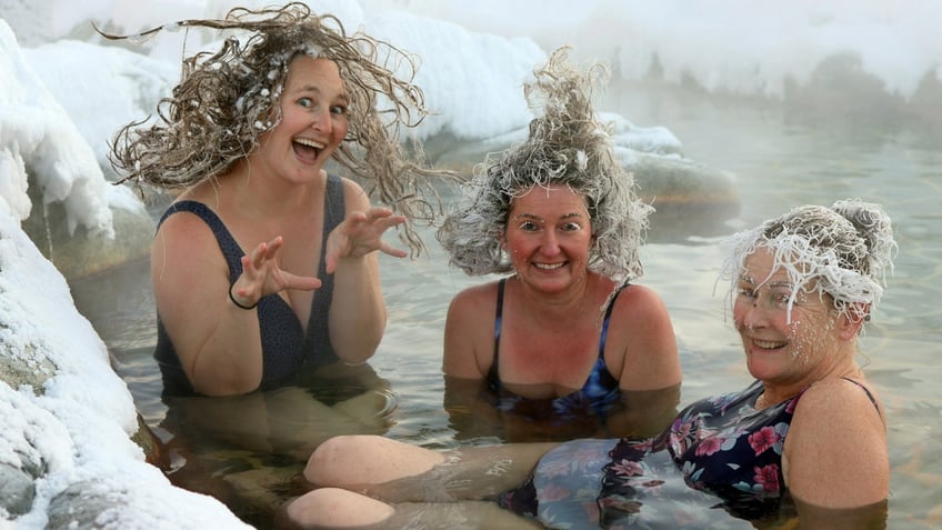 An annual hair-freezing contest that takes place at the chilly Eclipse Nordic Hot Springs in Yukon, Canada, has been cancelled due to temperatures not being cold enough.