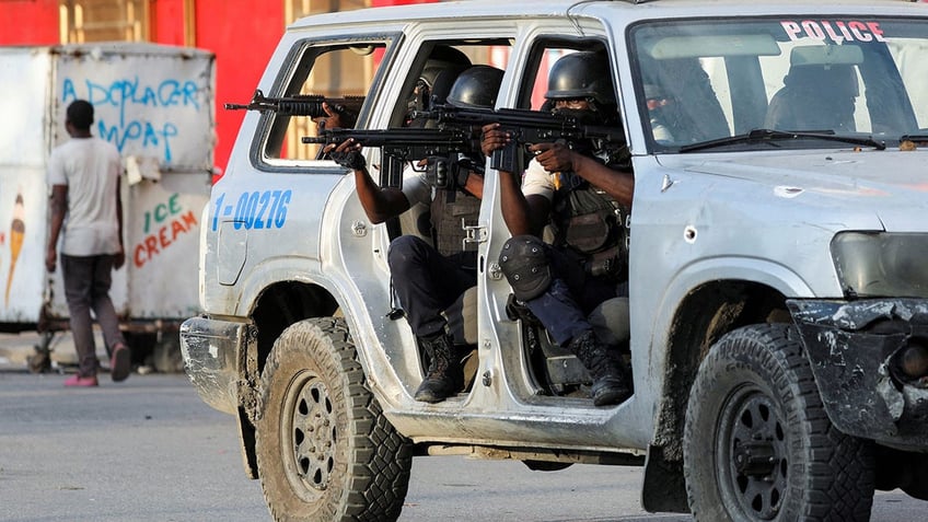 Police operation in Port-au-Prince, Haiti