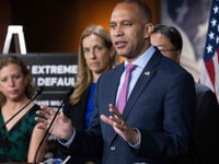 Hakeem Jeffries says trans athletes ban bill will 'unleash predators on girls' but offers no explanation how