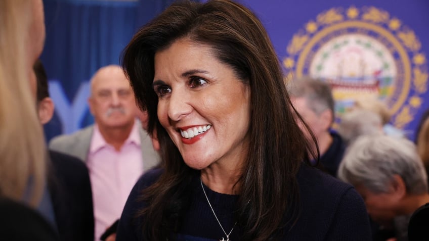 Republican presidential candidate and former U.N. Ambassador Nikki Haley