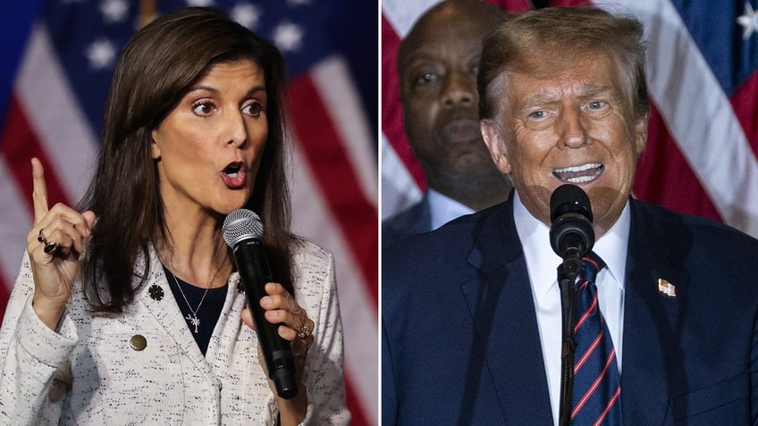 Nikki Haley and Donald Trump