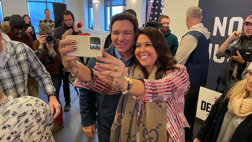 As a blizzard hits Iowa, Ron DeSantis keeps campaigning