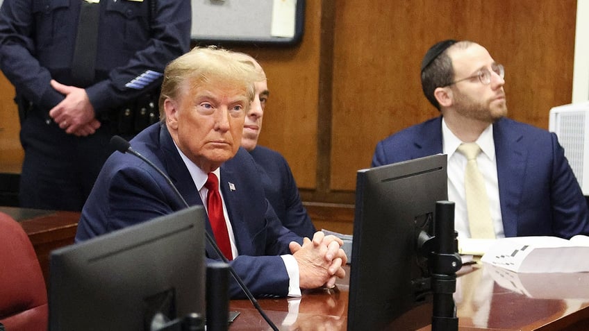 President Trump in court