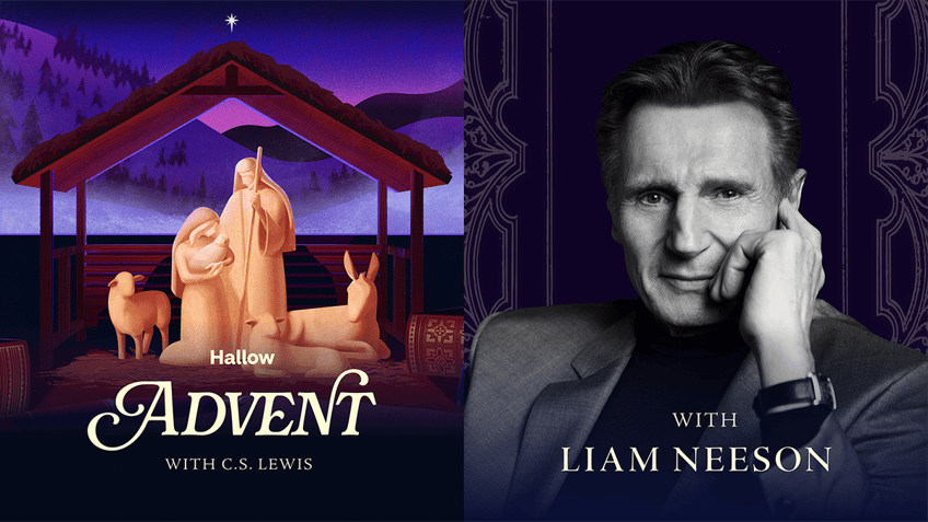 hallow app announces collaboration with liam neeson for new advent series this year