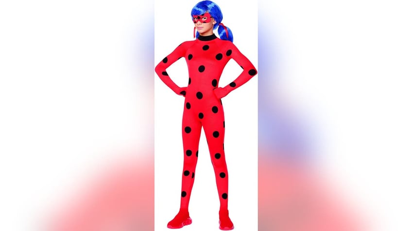 This Ladybug costume comes with blue wig.