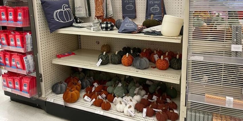 halloween decor swarms shelves in summer and social media users sound off already