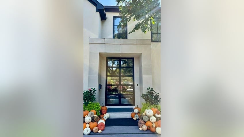 Festive front porch