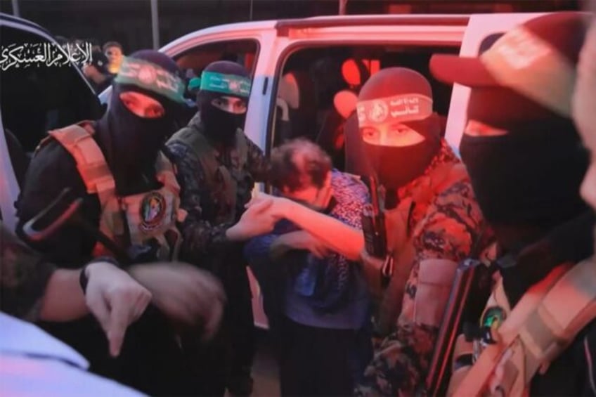 hamas fighters free first wave of hostages in gaza truce