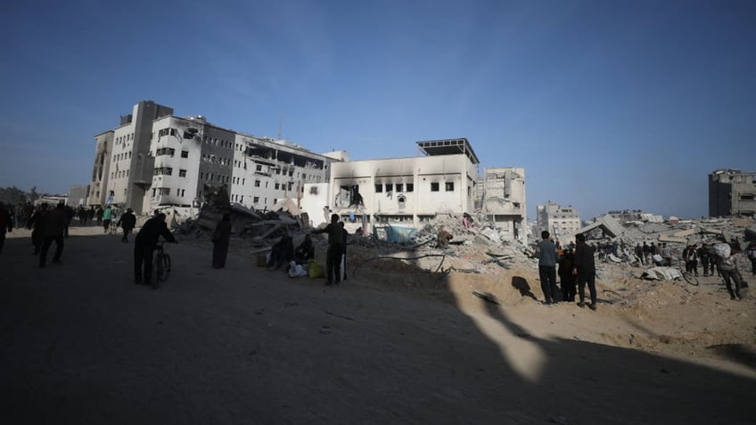 Area around Al Shifa hospital, Gaza