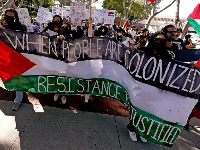 hamas massacre sparks pro palestine anti israel demonstrations on us college campuses israel go to hell