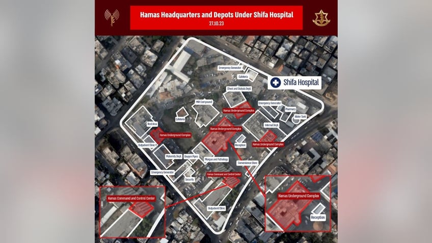 hamas terror base is hidden beneath gazas largest hospital israel alleges