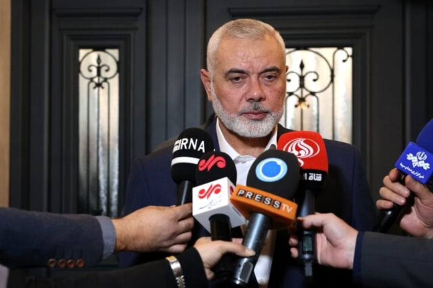 Ismail Haniyeh, based in Qatar, heads Hamas's political wing