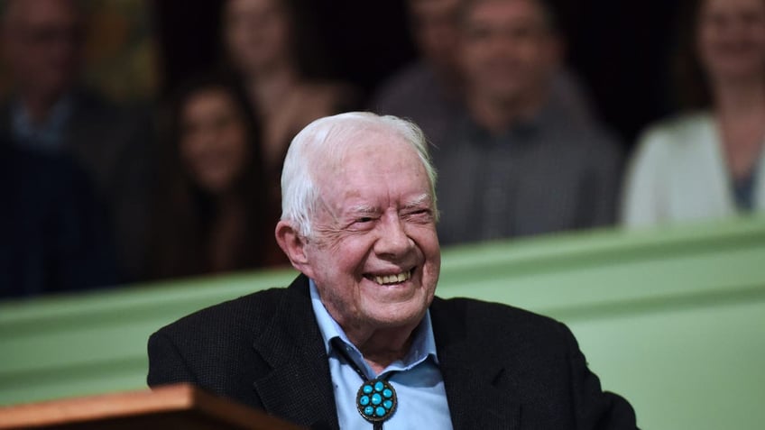 Jimmy Carter smiles