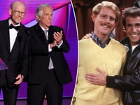 'Happy Days' stars Henry Winkler and Ron Howard reunite at 2024 Emmy Awards