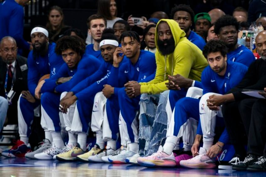 harden sits out third straight game embiid gets the start for 76ers in home opener