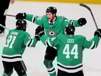 Harley scores on OT power play, Stars beat Jets 2-1 to reach 3rd straight West final