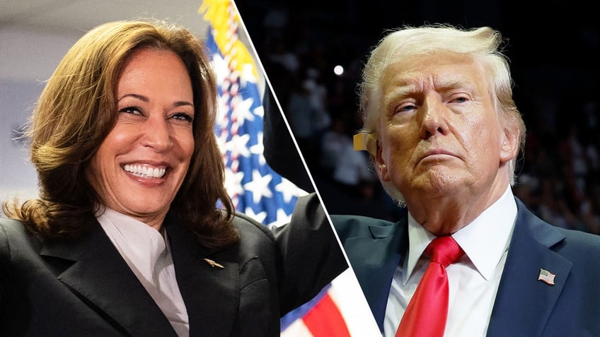 Kamala Harris, Donald Trump split