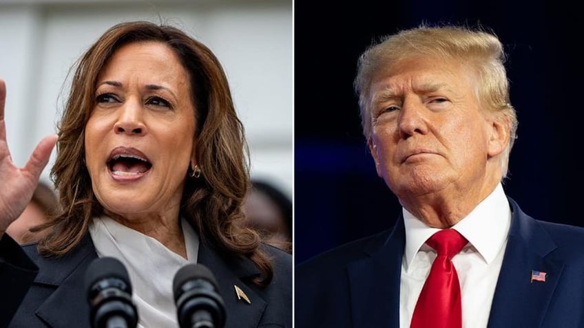 Kamala Harris, Trump split