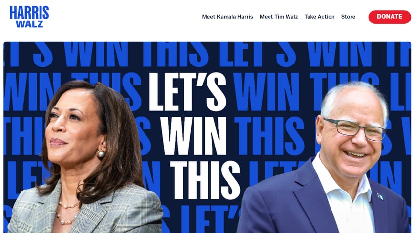 Harris-Walz campaign website void of policy plans