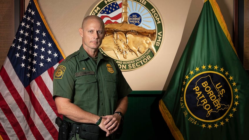 Then-Chief Patrol Agent Jason D. Owens poses for a photo at the Houlton Sector headquarters of the U.S. Border Patrol in Hodgdon on Tuesday, August 20, 2019. 