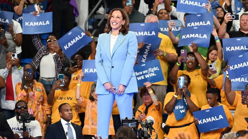 Kamala Harris at a rally