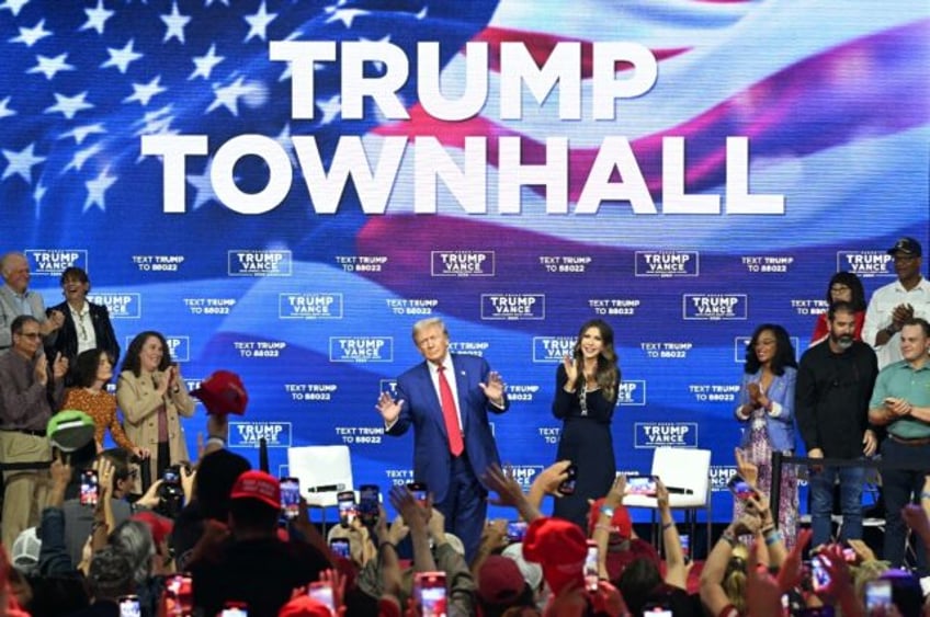 Donald Trump dances to music after ending questions early at his latest televised town hal