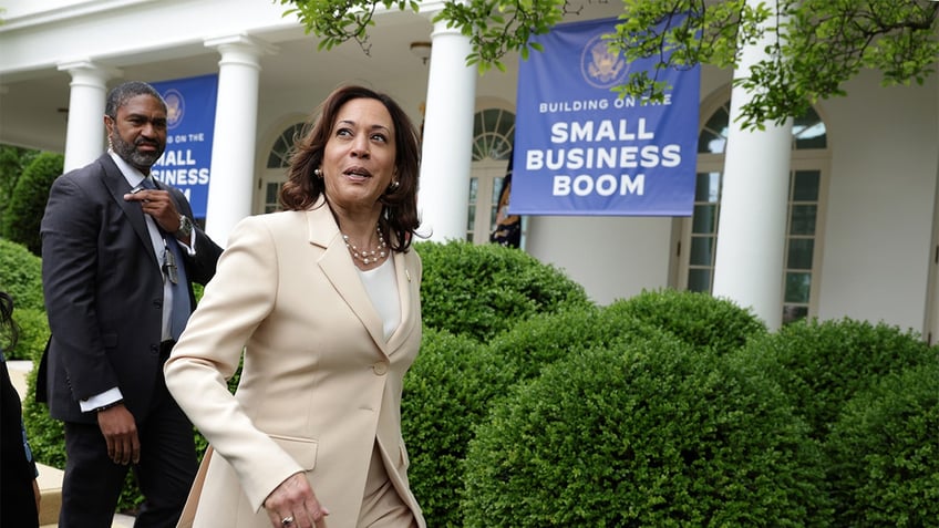 Vice President Harris in the Rose Garden