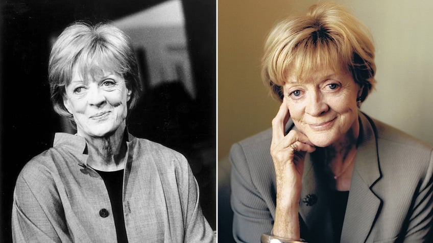 Maggie Smith poses for photos