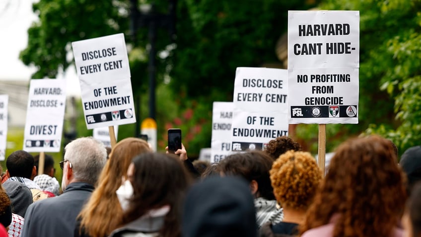 Harvard students protest to end discipline for 13 anti-Israel agitators